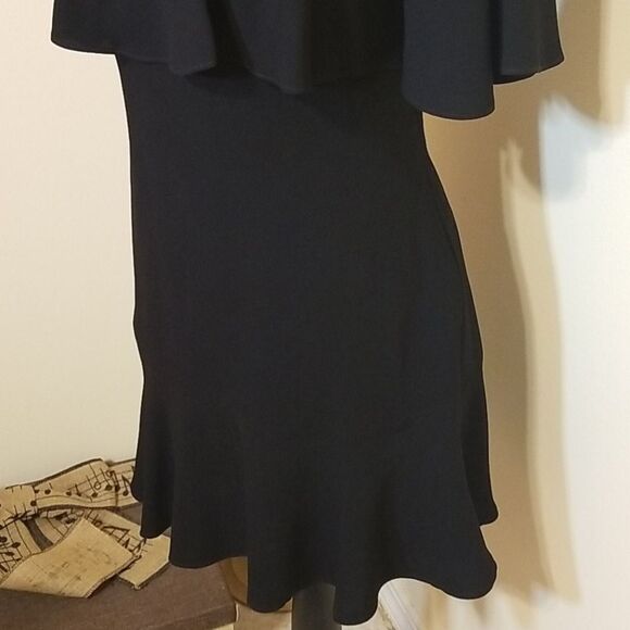 BCBGMaxAzria Women's Black Lacy Rosy Evening Dress XS - Picture 5 of 13